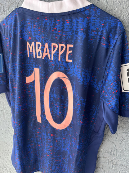 France Kylian Mbappe #10 2026 Blue Soccer Jersey Men