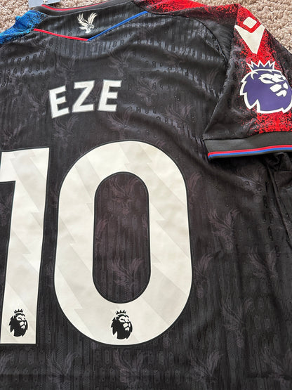 Crystal Palace 24/25 Away Black Soccer Jersey Eze #10 Player Version Premier