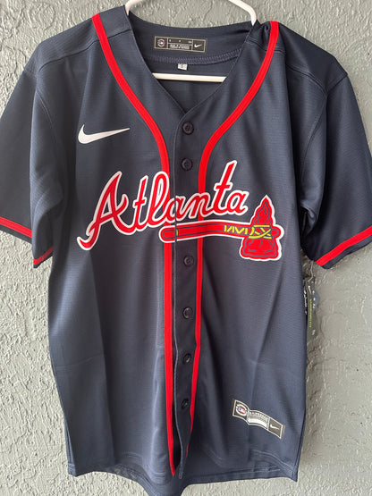 Atlanta Braves Acuña Jr Baseball Jersey 2025 Blue Men