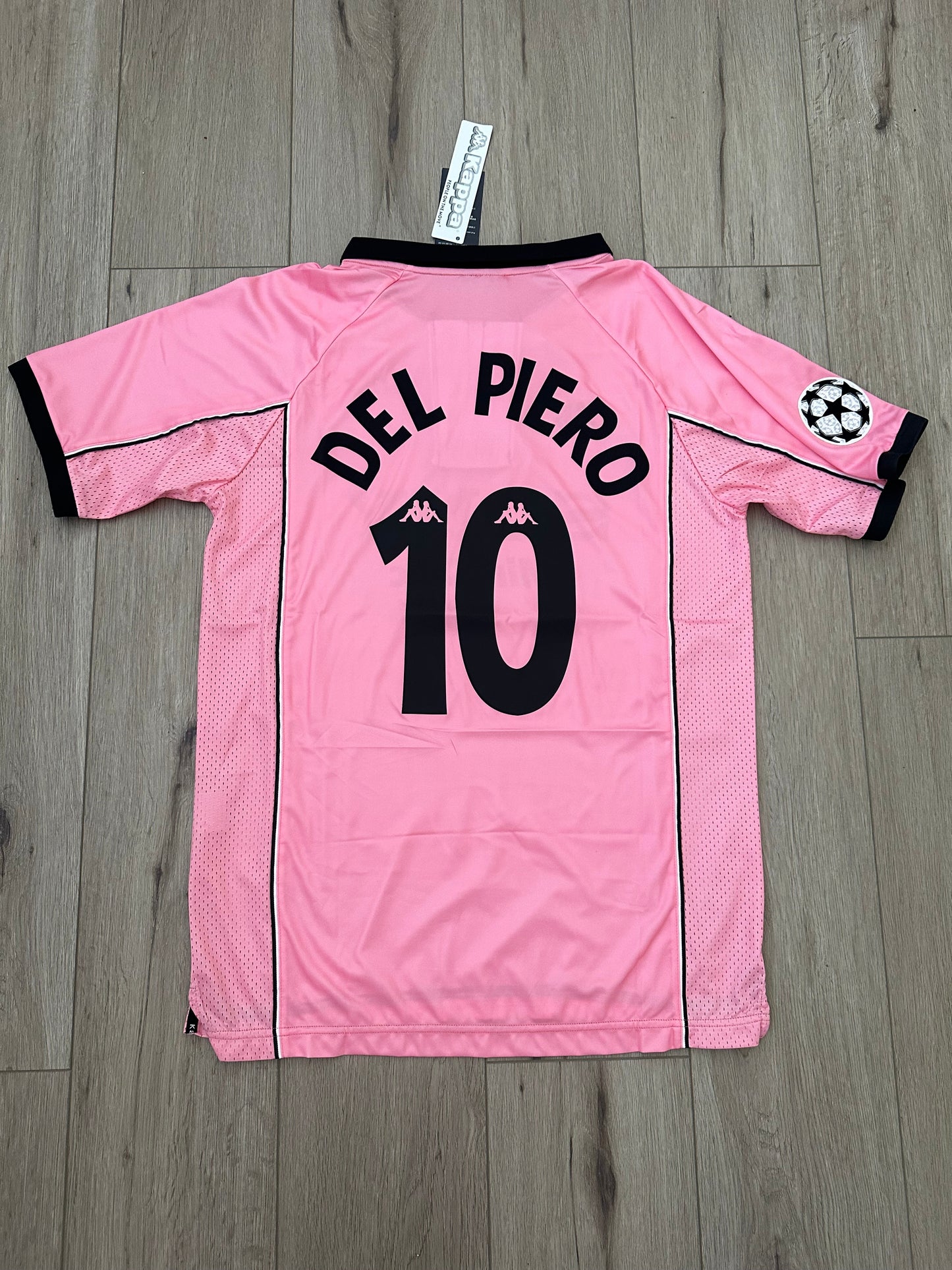 Juventus 97/98 Alessandro Del Piero #10 Retro Pink Soccer Jersey True Size Men
