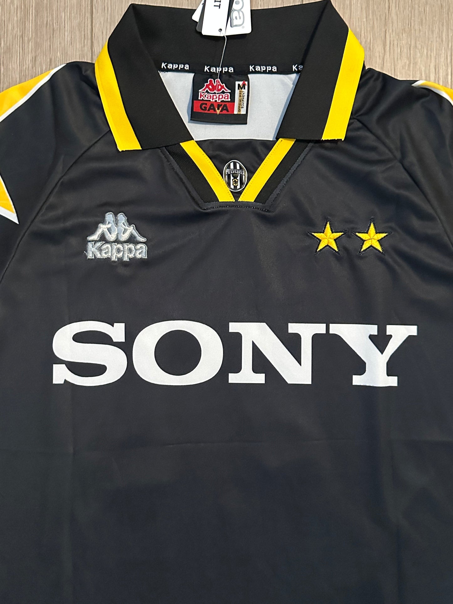 Juventus Zidane #21 1995/97 Black White Retro Soccer Jersey Men