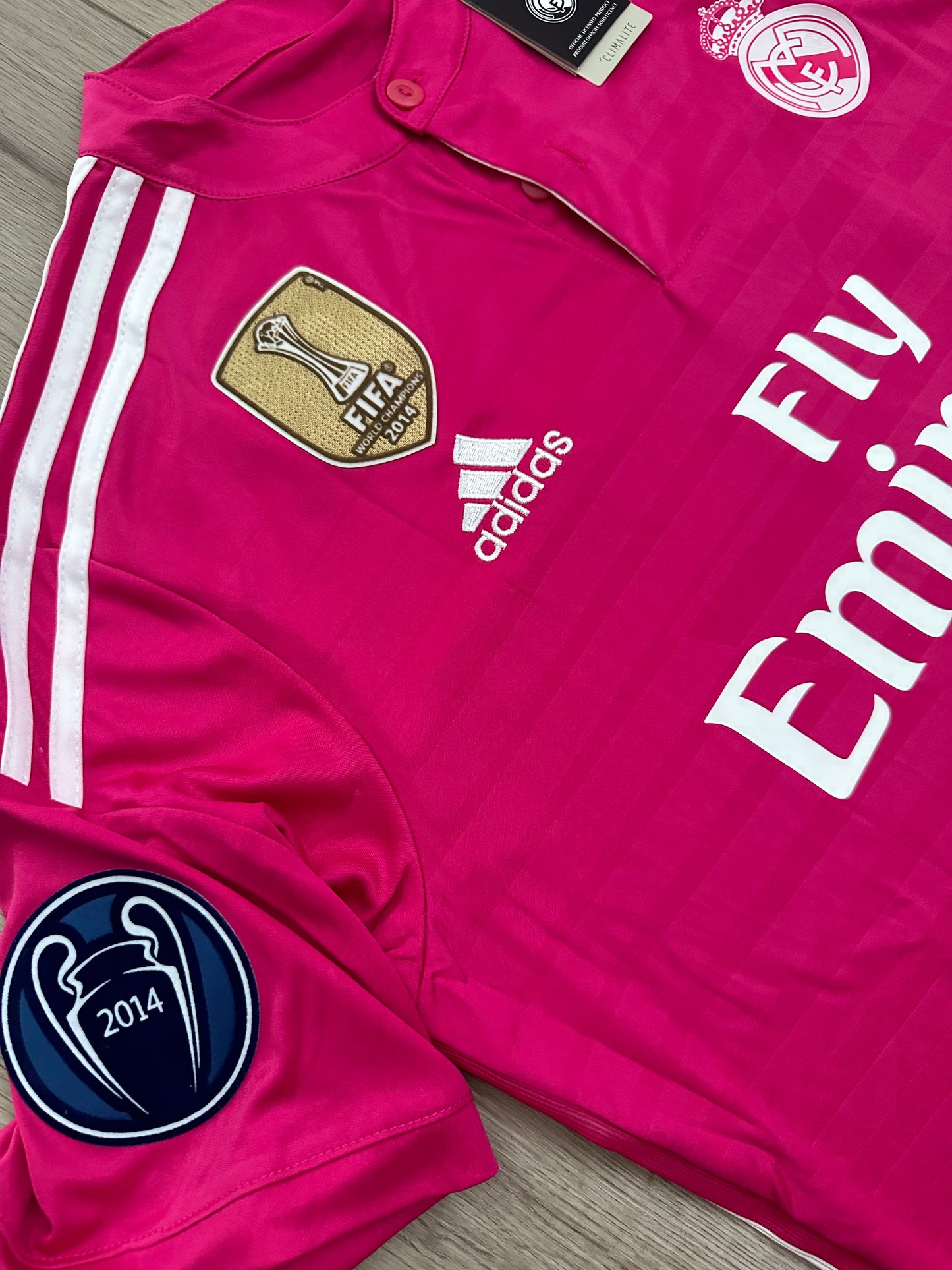 Real Madrid Cristiano Ronaldo #7 2014/15 Pink Away Soccer Jersey Men