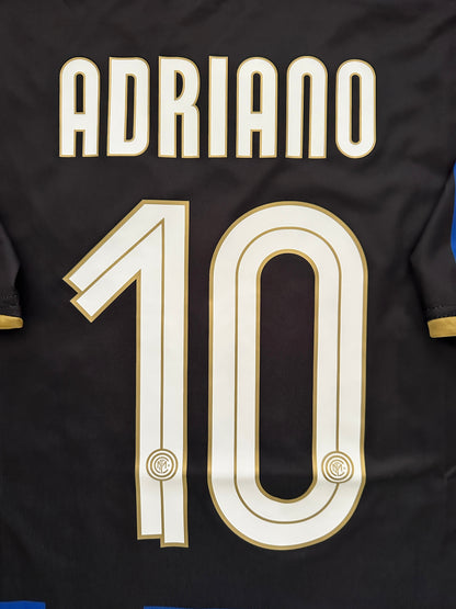 Inter Milan Adriano Soccer Jersey Home Champions League Men