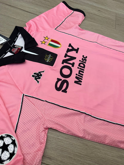 Juventus 97/98 Alessandro Del Piero #10 Retro Pink Soccer Jersey True Size Men