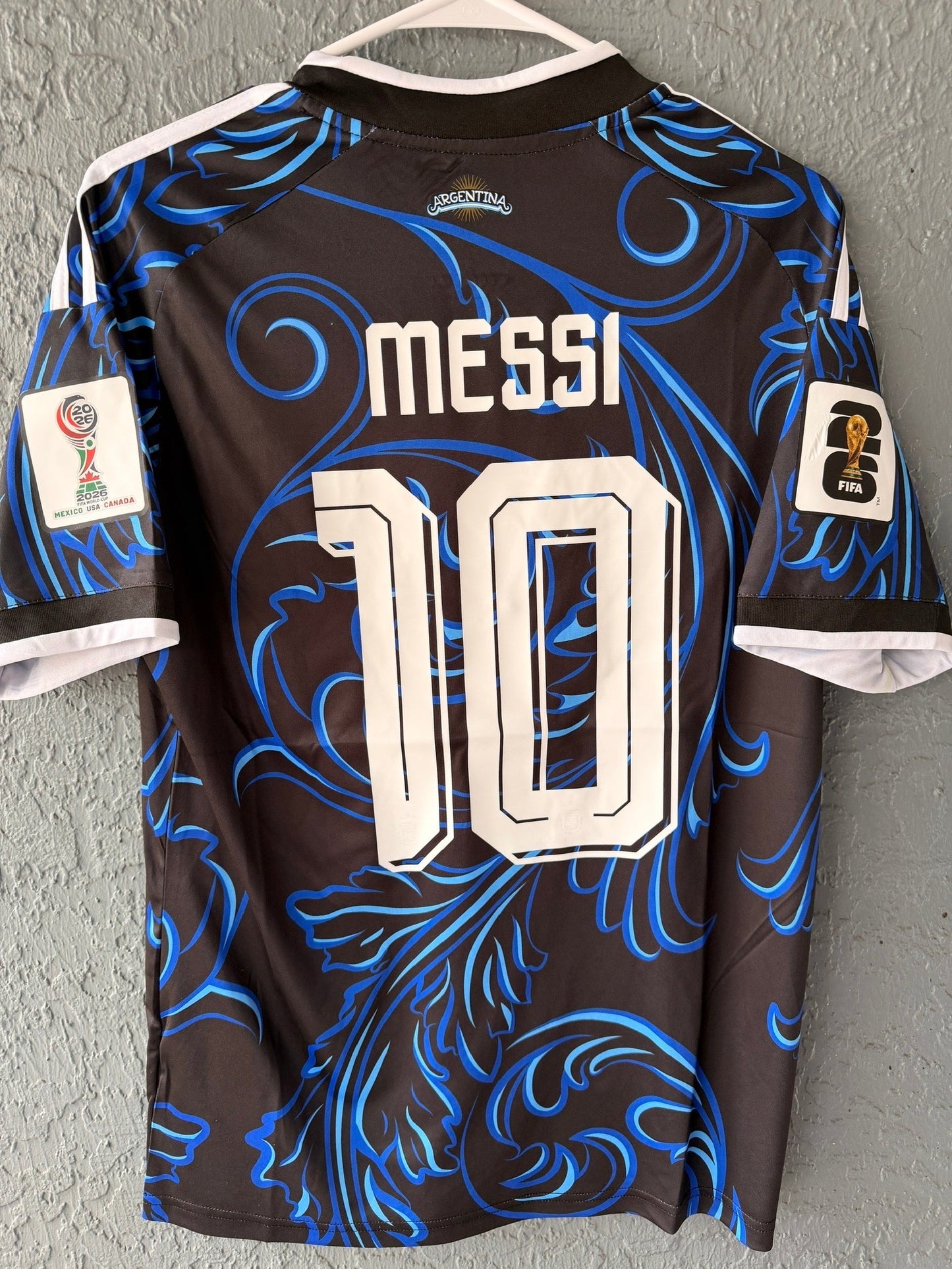 Argentina Messi #10 2026 Away Blue Soccer Jersey Men Size