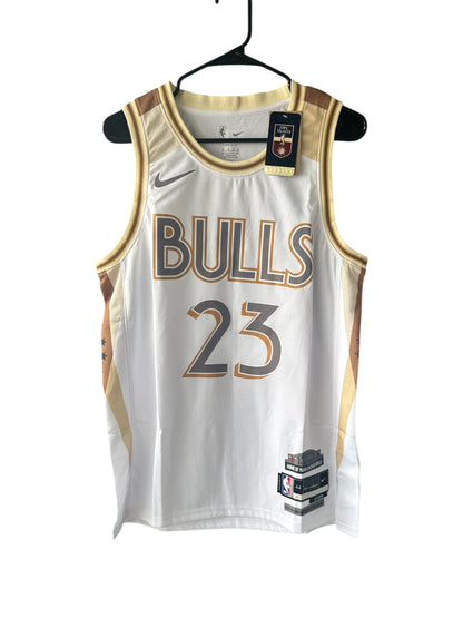 Chicago Michael Jordan #23 White Retro Basketball Jersey Men Size