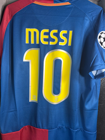 Barcelona Soccer Jersey Lionel Messi #10 Final UCL 2009 Home Regular Men Size