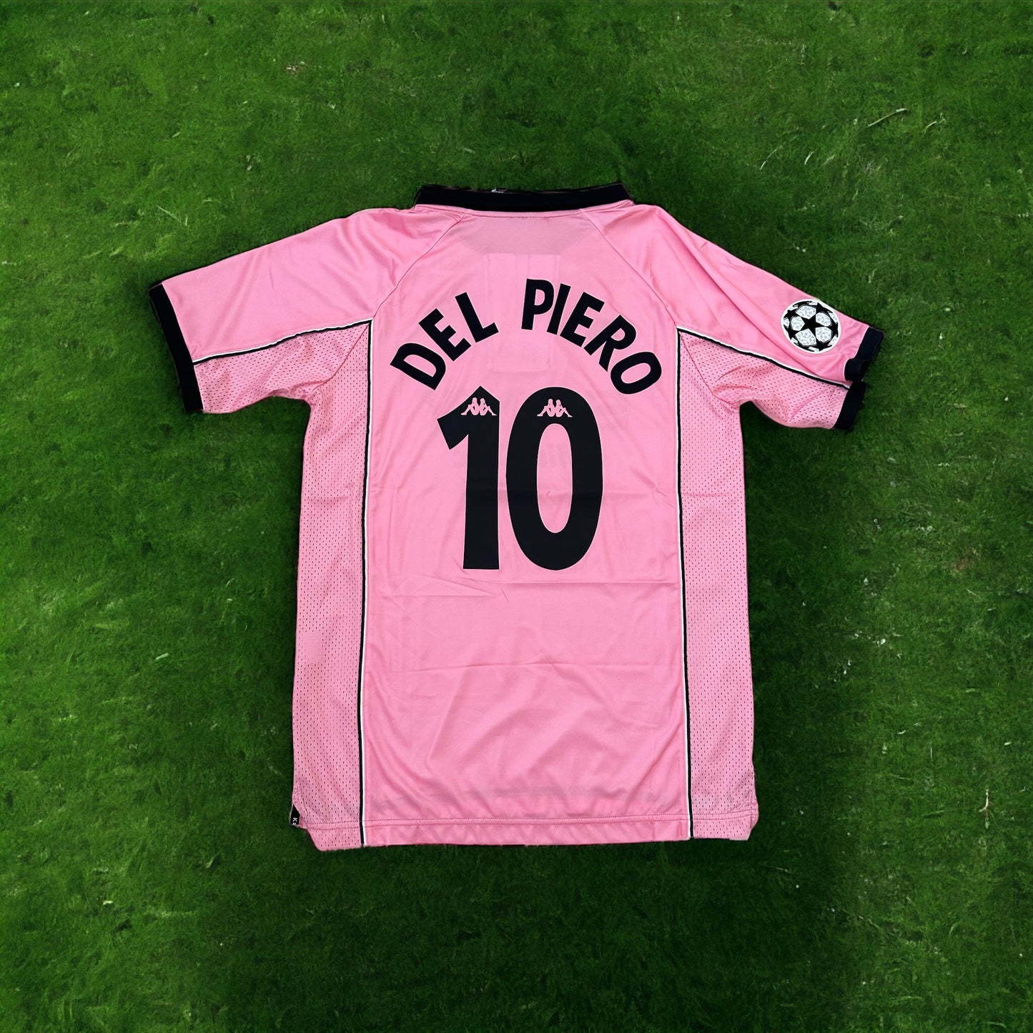 Juventus 97/98 Alessandro Del Piero #10 Retro Pink Soccer Jersey True Size Men