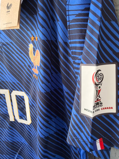 France Kylian Mbappe #10 2026 Blue Soccer Jersey Men