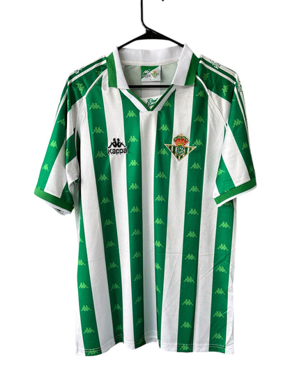 Real Betis Joaquin #27 Retro Soccer Jersey Home Green 95/97 Men size Shirt