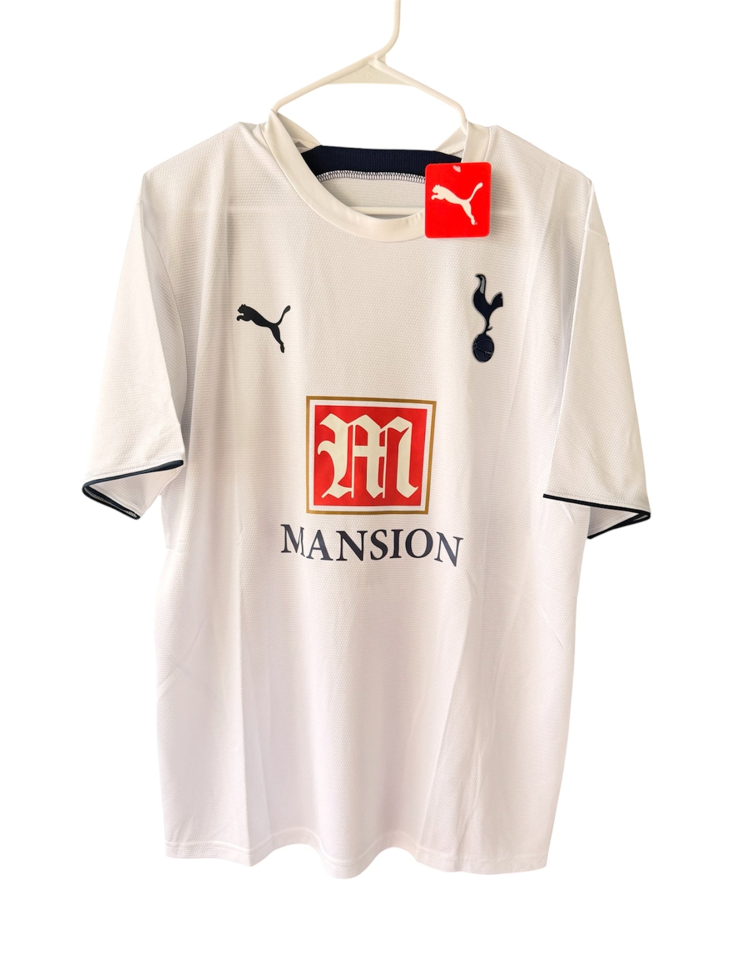 Tottenham Gareth Bale #3 2007/08 Home White Retro Soccer Jersey Men