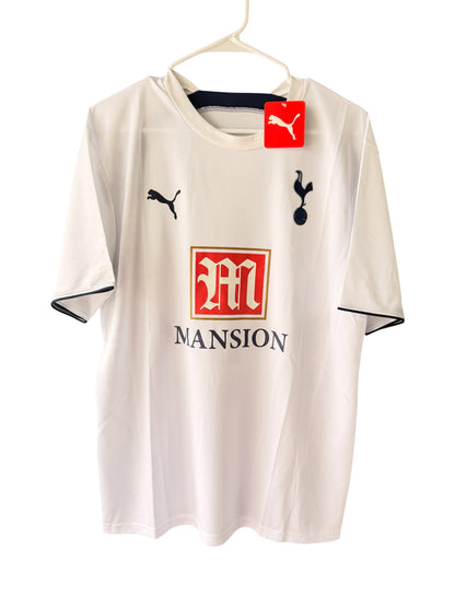 Tottenham Gareth Bale #3 2007/08 Home White Retro Soccer Jersey Men