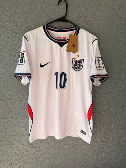 England 2026 Home Soccer Jersey – Jude Bellingham – White – Men’s