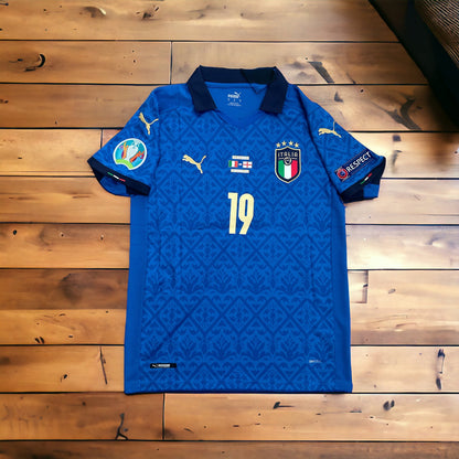 Italy 2021 Euro Final Soccer Jersey – Leonardo Bonucci #19 – Home – Men’s