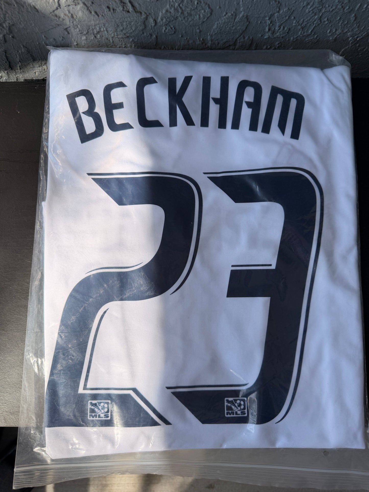 LA Galaxy 2012 Home Retro Soccer Jersey – David Beckham #23 – White – Men’s