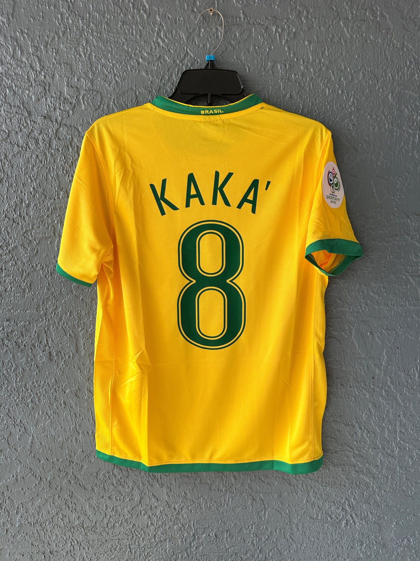 Brazil Soccer Jersey 2006 World Cup Home Yellow – Kaka #8 – Men’s