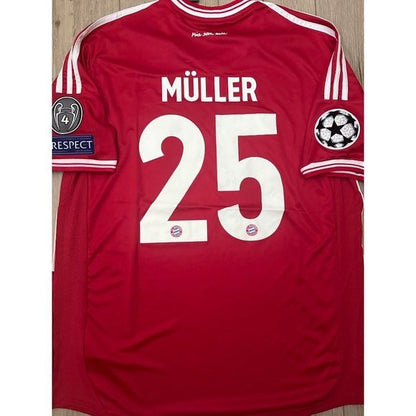 Bayern Munich Thomas Muller #25 Red Soccer Jersey Final 2013
