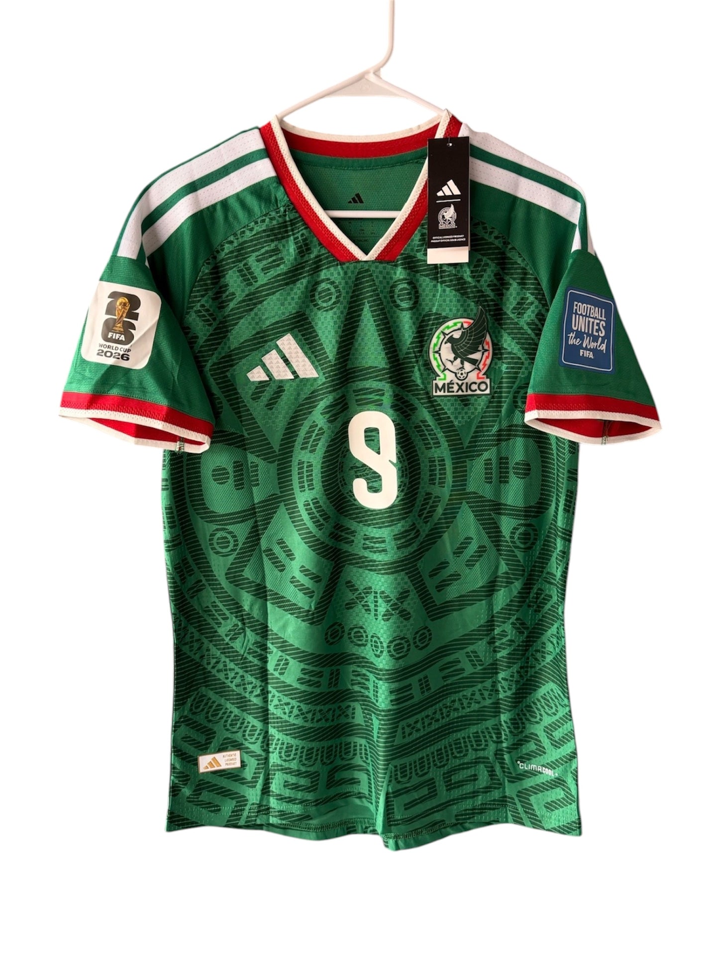Mexico Raul Jimenez #9 2026 Home Green Player Version Soccer Jersey Men