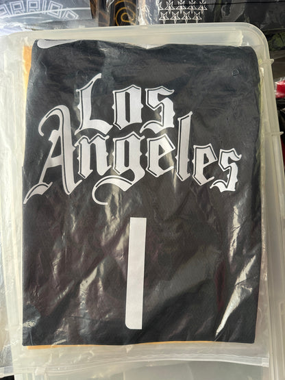 Los Angeles James Harden #1 2024/25 Black Basketball Jersey Men Size