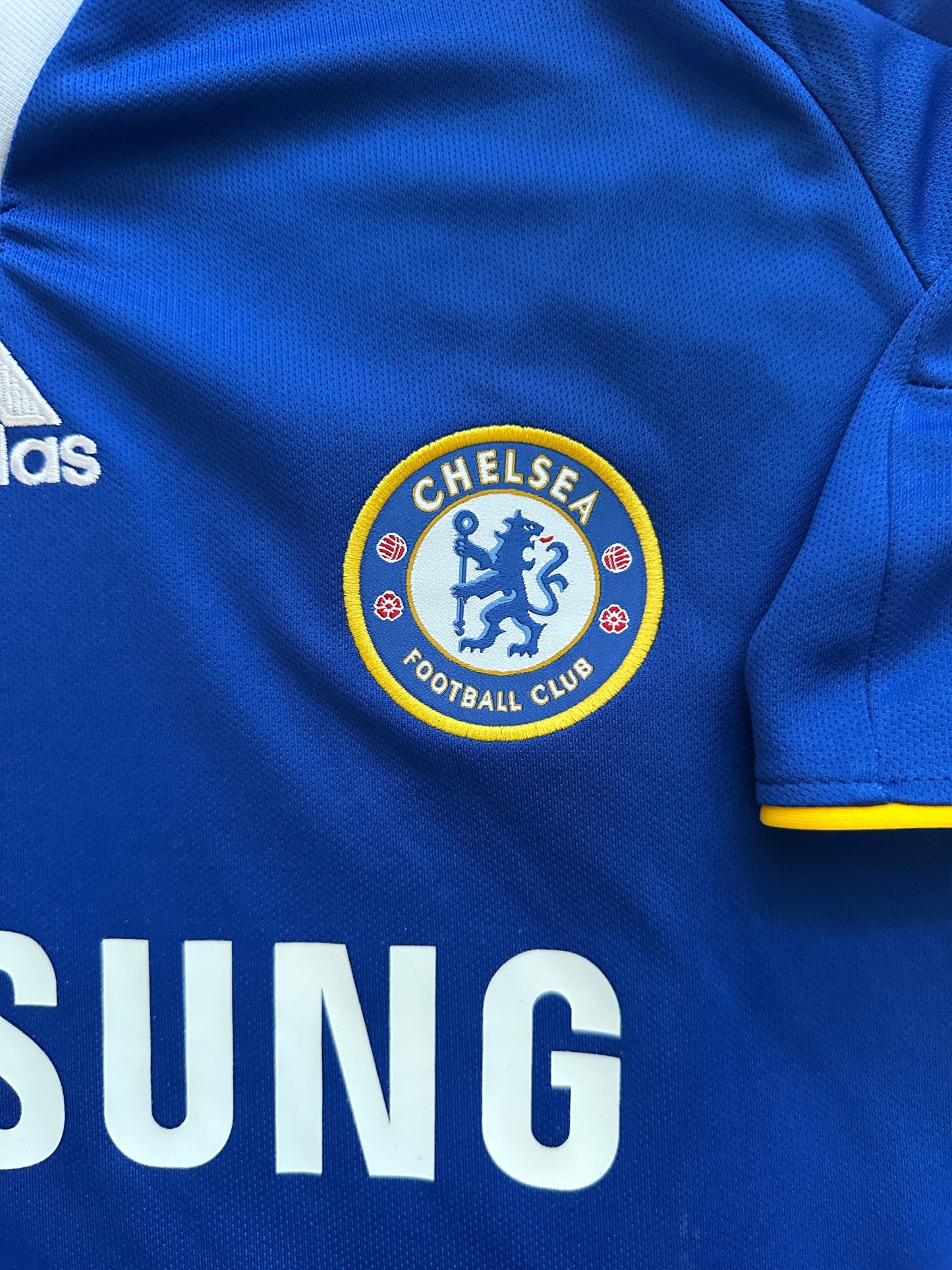 Chelsea Lampard Final Champions Soccer Jersey 2008 Blue Size Regular Men