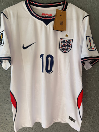 England 2026 Home Soccer Jersey – Jude Bellingham – White – Men’s
