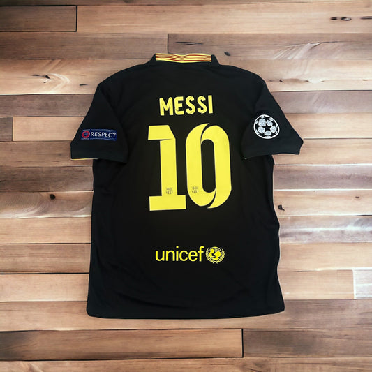 Barcelona Retro Jersey 2013/14 Away Black – Lionel Messi – Men’s Large