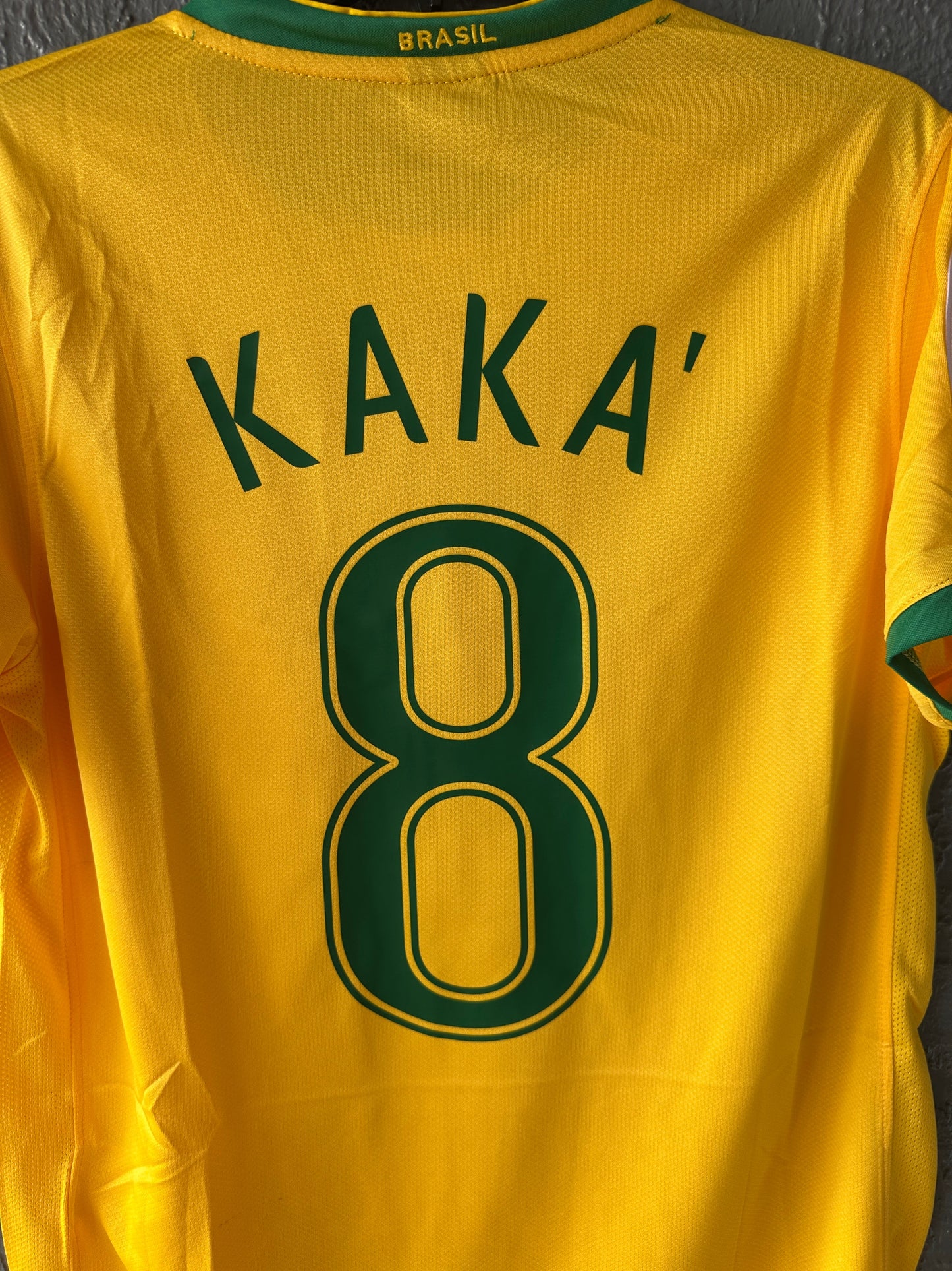 Brazil Soccer Jersey 2006 World Cup Home Yellow – Kaka #8 – Men’s