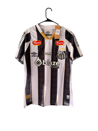 Santos Neymar Jr #11 2024/25 Black Away Soccer Jersey Men