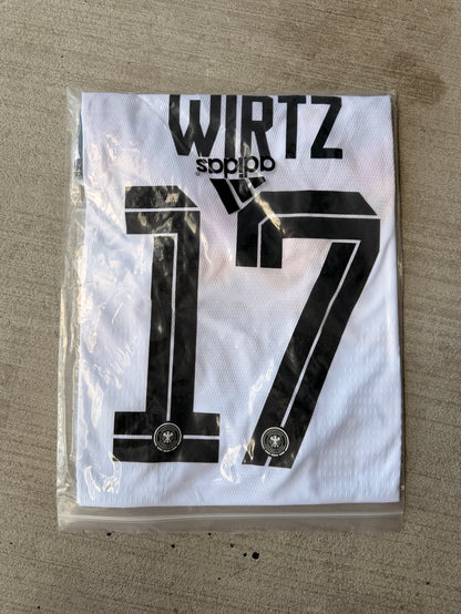 Germany Wirtz #17 2026 Home White Player Version Soccer Jersey Men