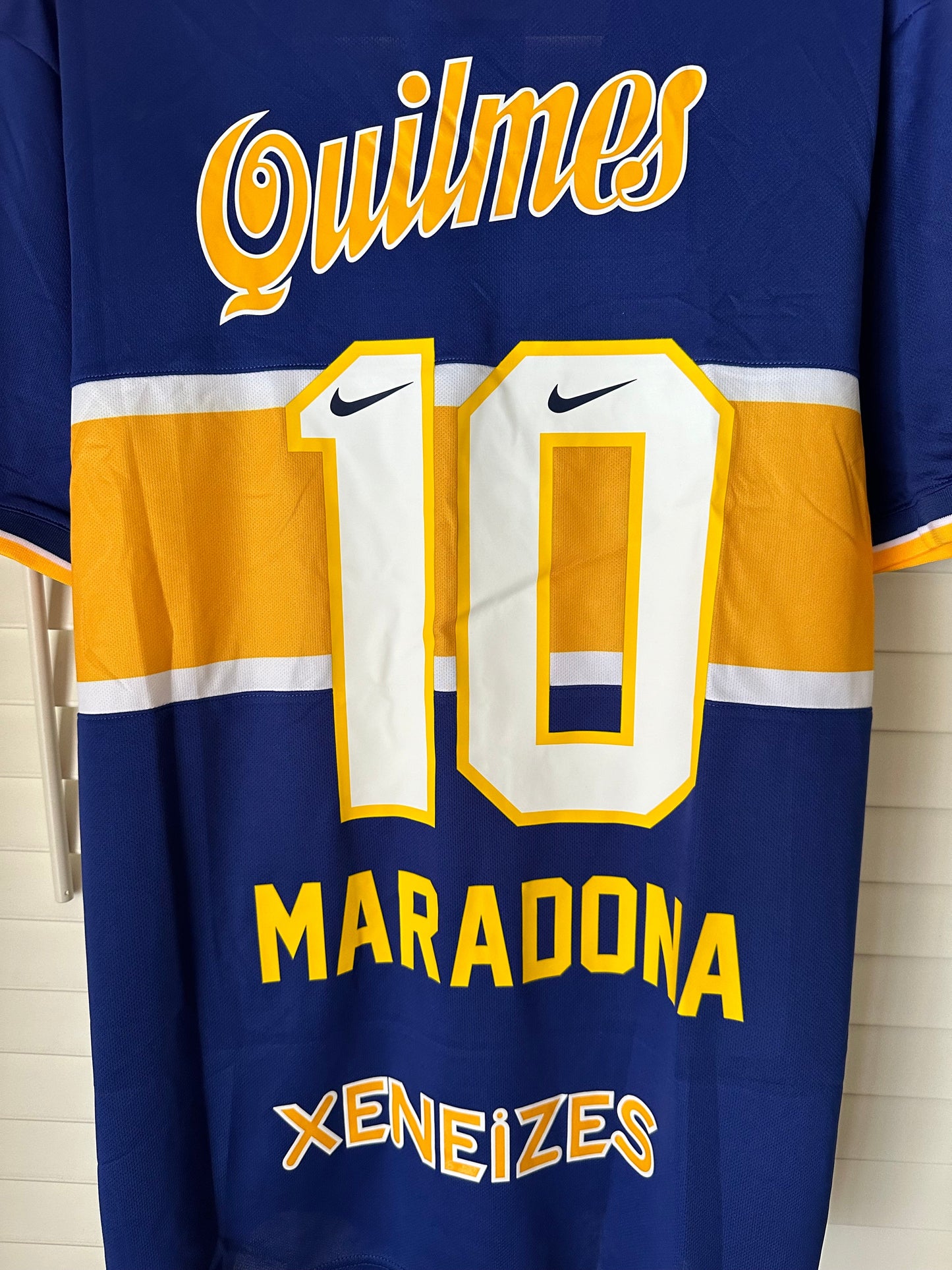 Boca Juniors 1996/97 Home Retro Soccer Jersey – Maradona #10 – Blue – Men’s
