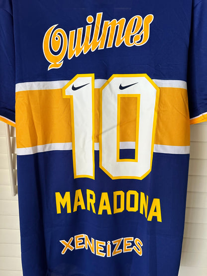 Boca Juniors 1996/97 Home Retro Soccer Jersey – Maradona #10 – Blue – Men’s