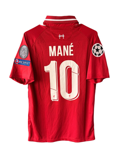 Liverpool Sadio Mane #10 2019 Home Red Soccer Jersey Champions Men Size