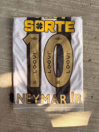 Santos Neymar Jr #11 2024/25 Black Away Soccer Jersey Men