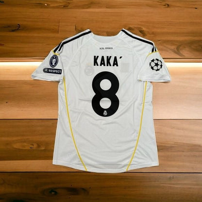 Real Madrid Kaka #8 2009/10 Home White Soccer Jersey Men
