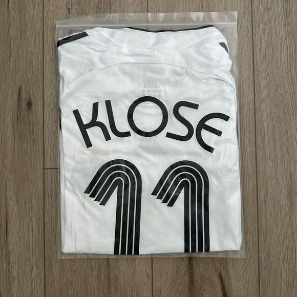 Germany Miroslav Klose #11 2006 Home White Retro Soccer Jersey Men
