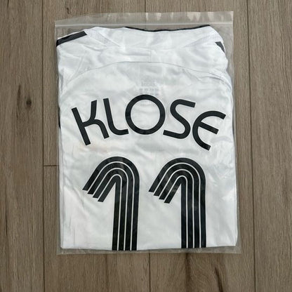 Germany Miroslav Klose #11 2006 Home White Retro Soccer Jersey Men