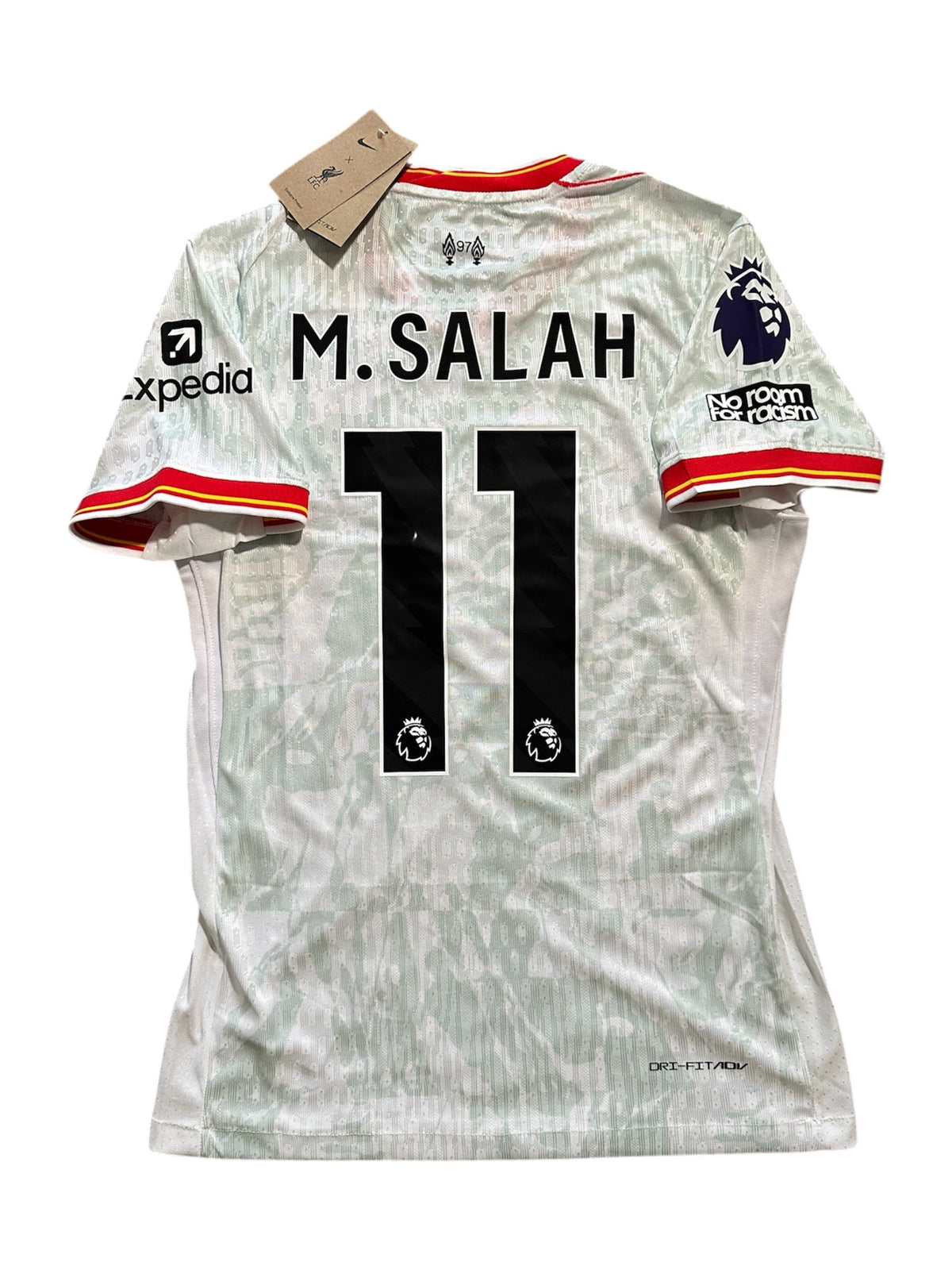 Liverpool Mohamed Salah #11 2024/25 Away White Soccer Jersey Men Size S Deal