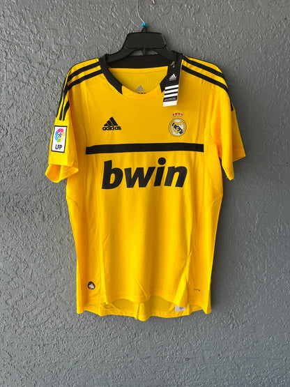 Real Madrid 2011/12 Home Retro Soccer Jersey – Iker Casillas #1 – Yellow – Men’s