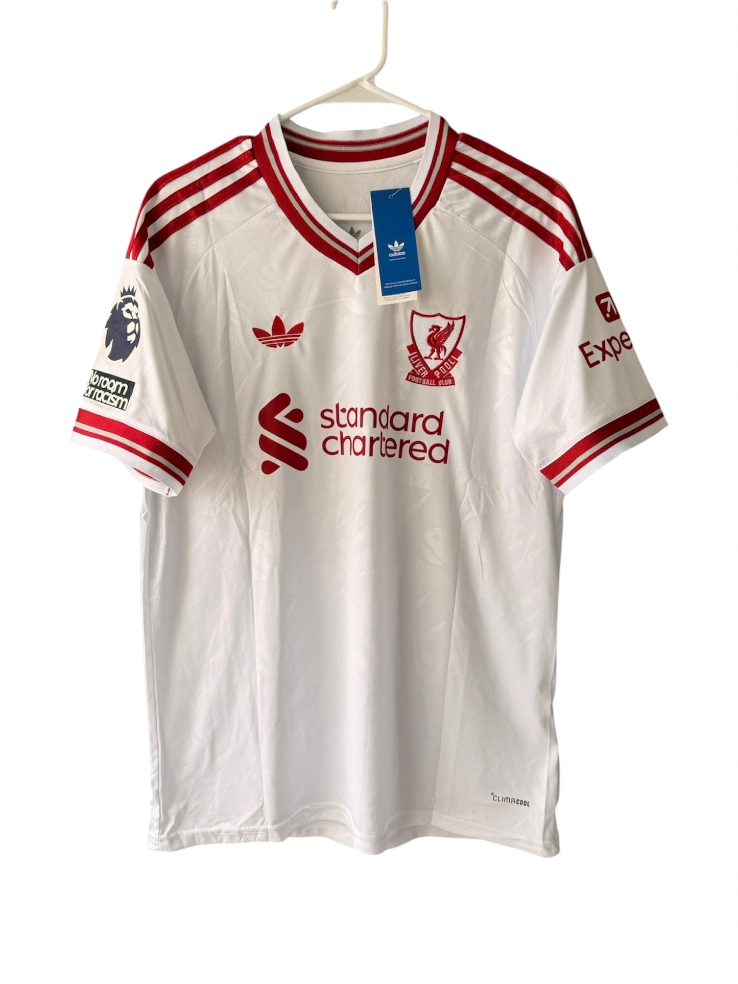 Liverpool Szoboszlai #8 2026/27 Away White Soccer Jersey Fan Version Men Size