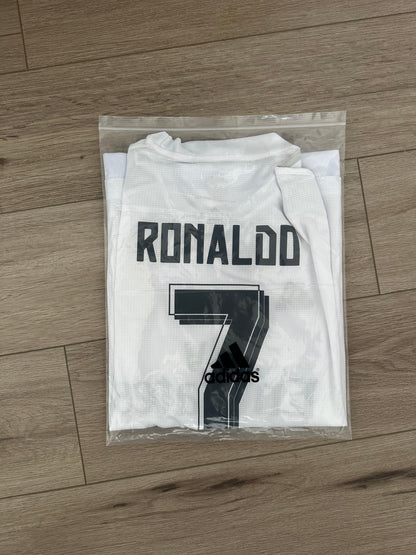 Real Madrid Cristiano Ronaldo #7 Soccer Jersey 2016 Home White Men
