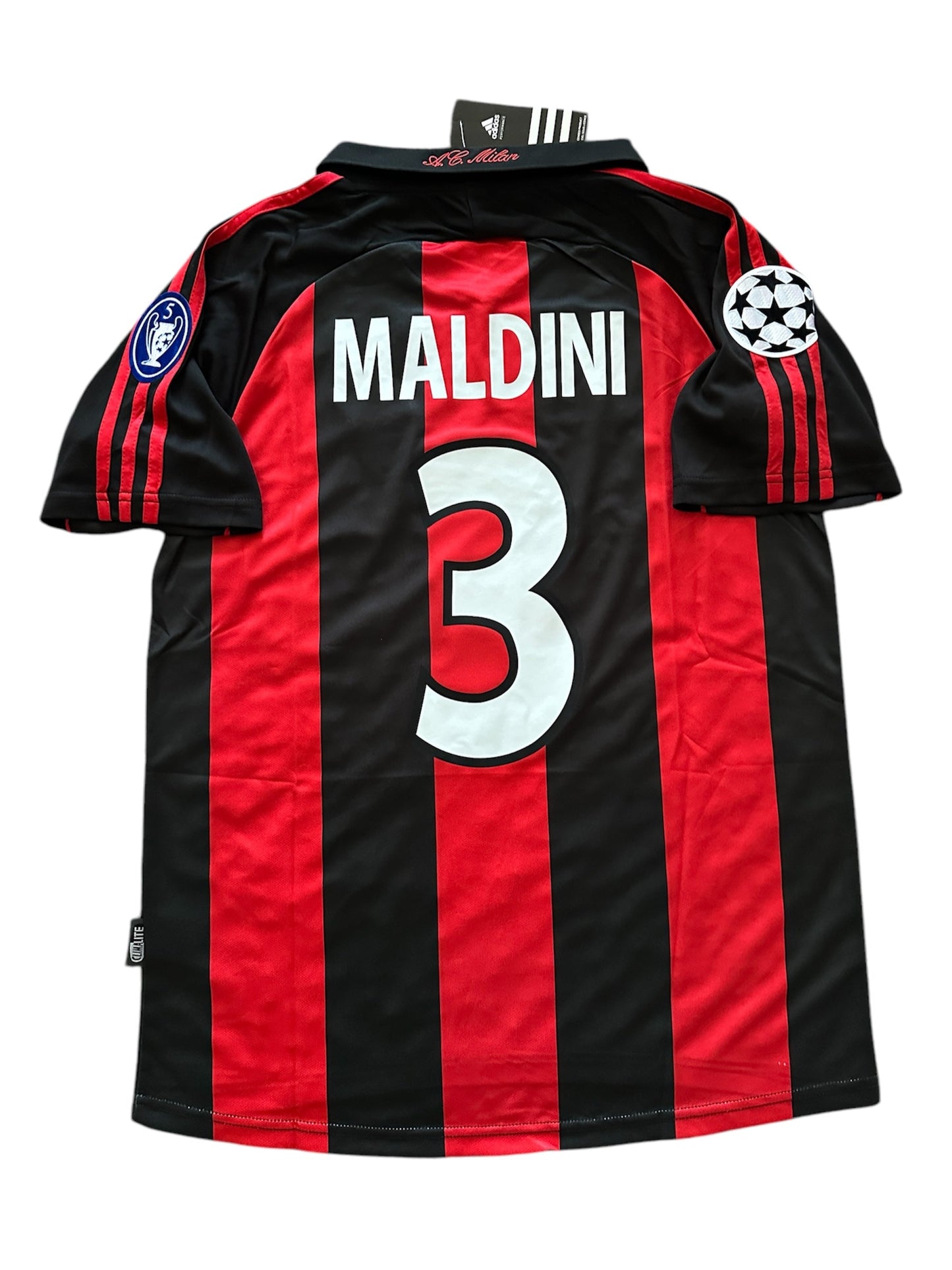 Milan 2000/01 Soccer Jersey Paolo Maldini Retro Men Size