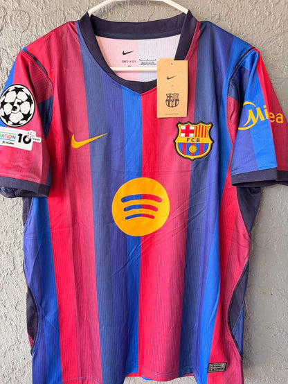 Barcelona Lamine Yamal #10 2026/27 Home Red Blue Soccer Jersey Men