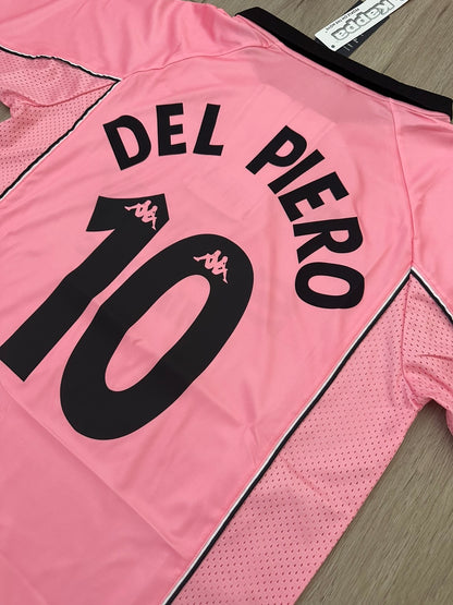 Juventus Alessandro Del Piero #10 1997/98 Home Pink Retro Soccer Jersey Men