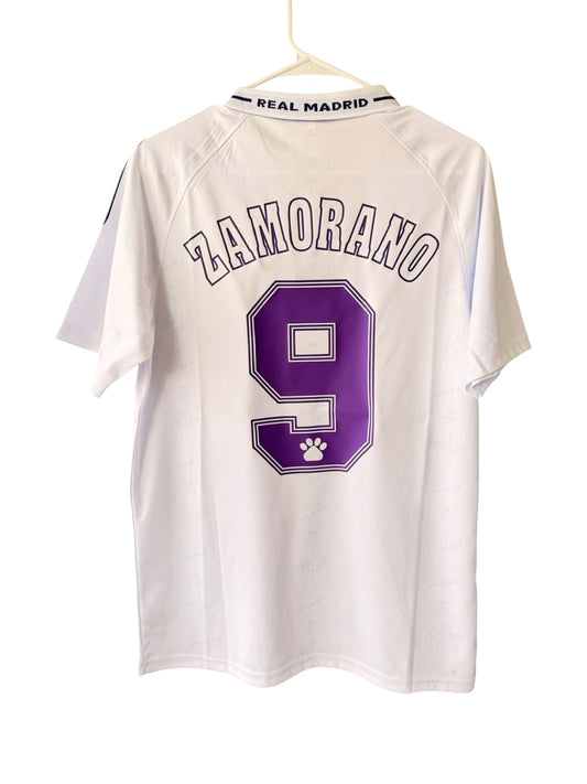 Real Madrid Ivan Zamorano #9 1994/95 Home White Retro Soccer Jersey Men