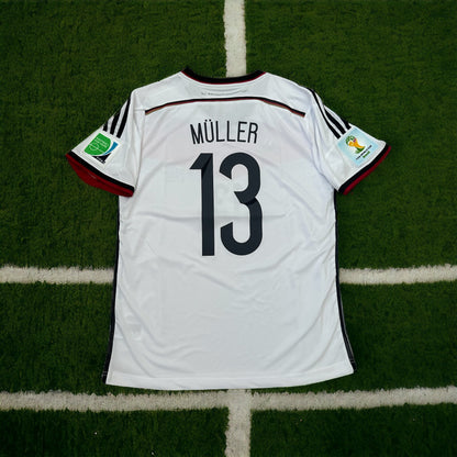 Germany 2014 Home Retro Soccer Jersey – Thomas Muller #13 – World Cup – Men’s