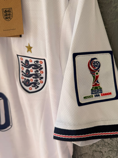 England 2026 Home Soccer Jersey – Jude Bellingham – White – Men’s