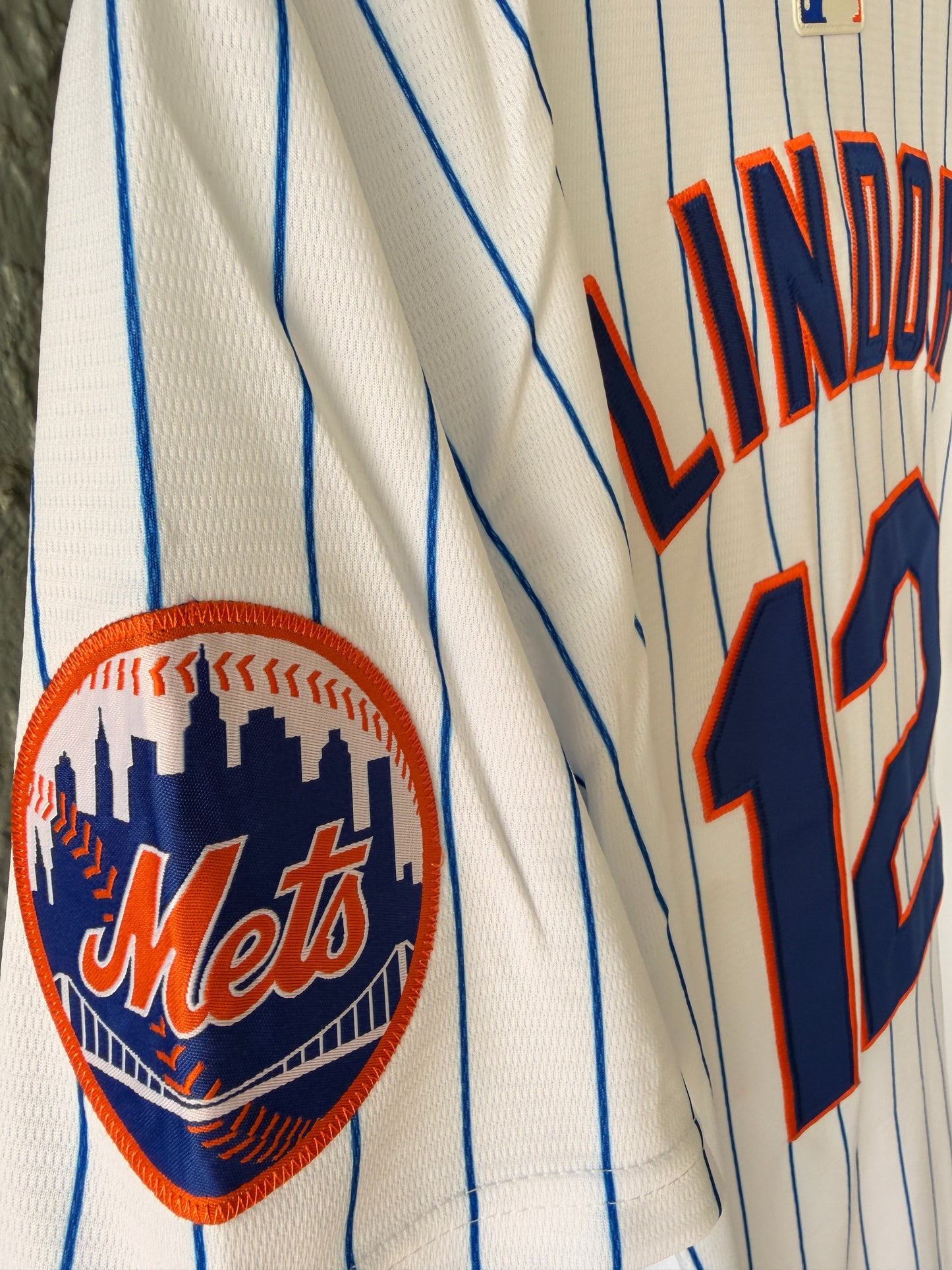 New York Mets Francisco Lindor Baseball Jersey Home White Men Size