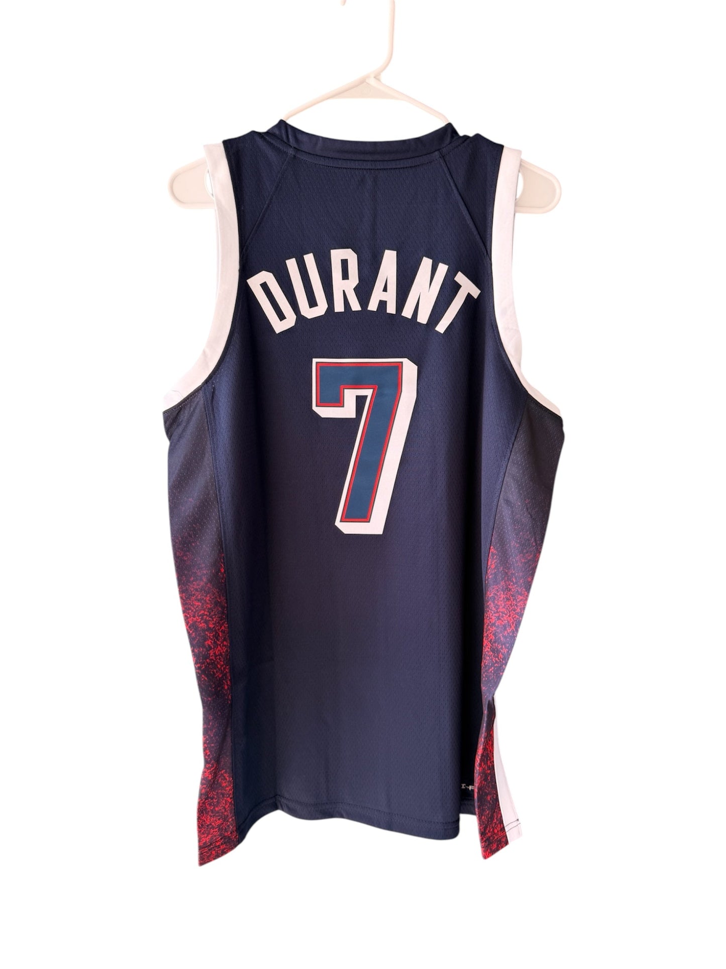 USA Basketball Kevin Durant #7 2024 Olympic Blue Jersey Men