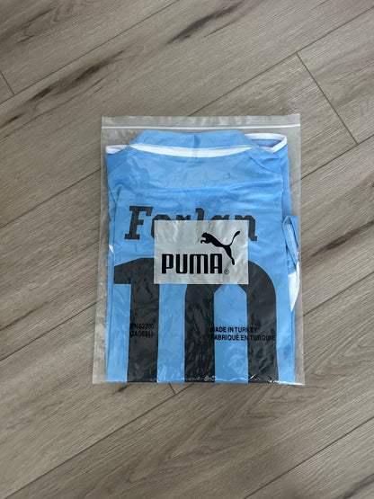 Uruguay Diego Forlan #10 2010 Home Blue Retro Soccer Jersey Men