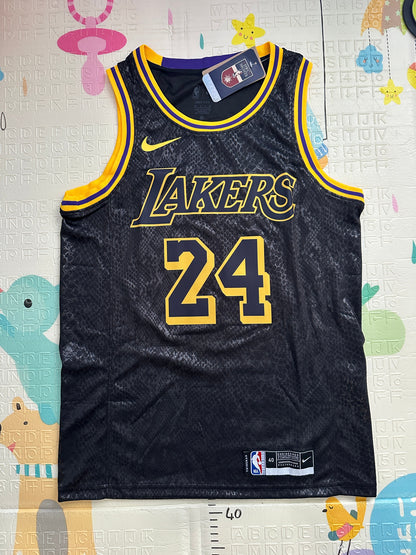 Los Angeles Kobe Bryant #24 Black Gold Basketball Jersey Men Size